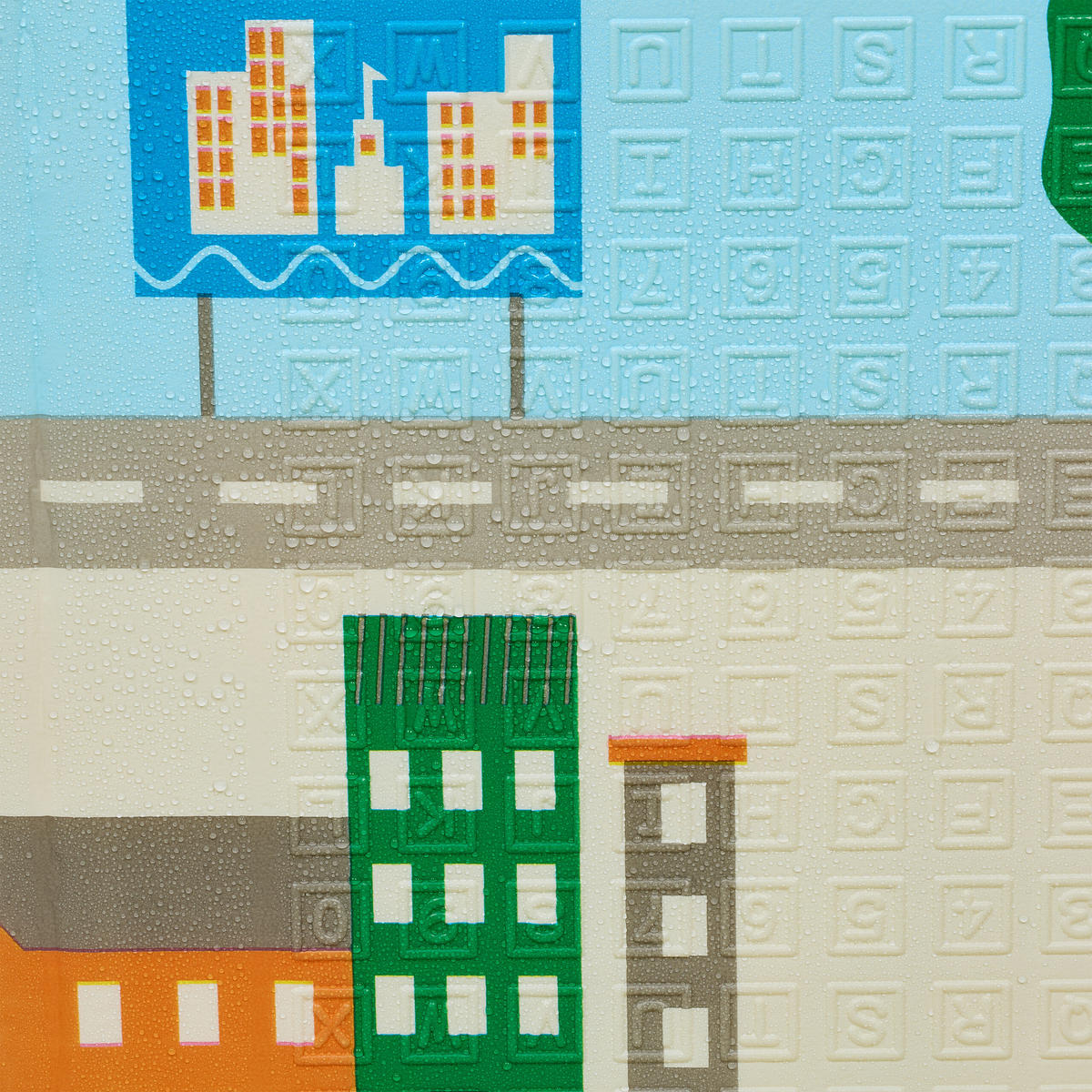 SPIELMATTE - Multicolor, Kunststoff/Textil (200/180cm) - Relaxdays