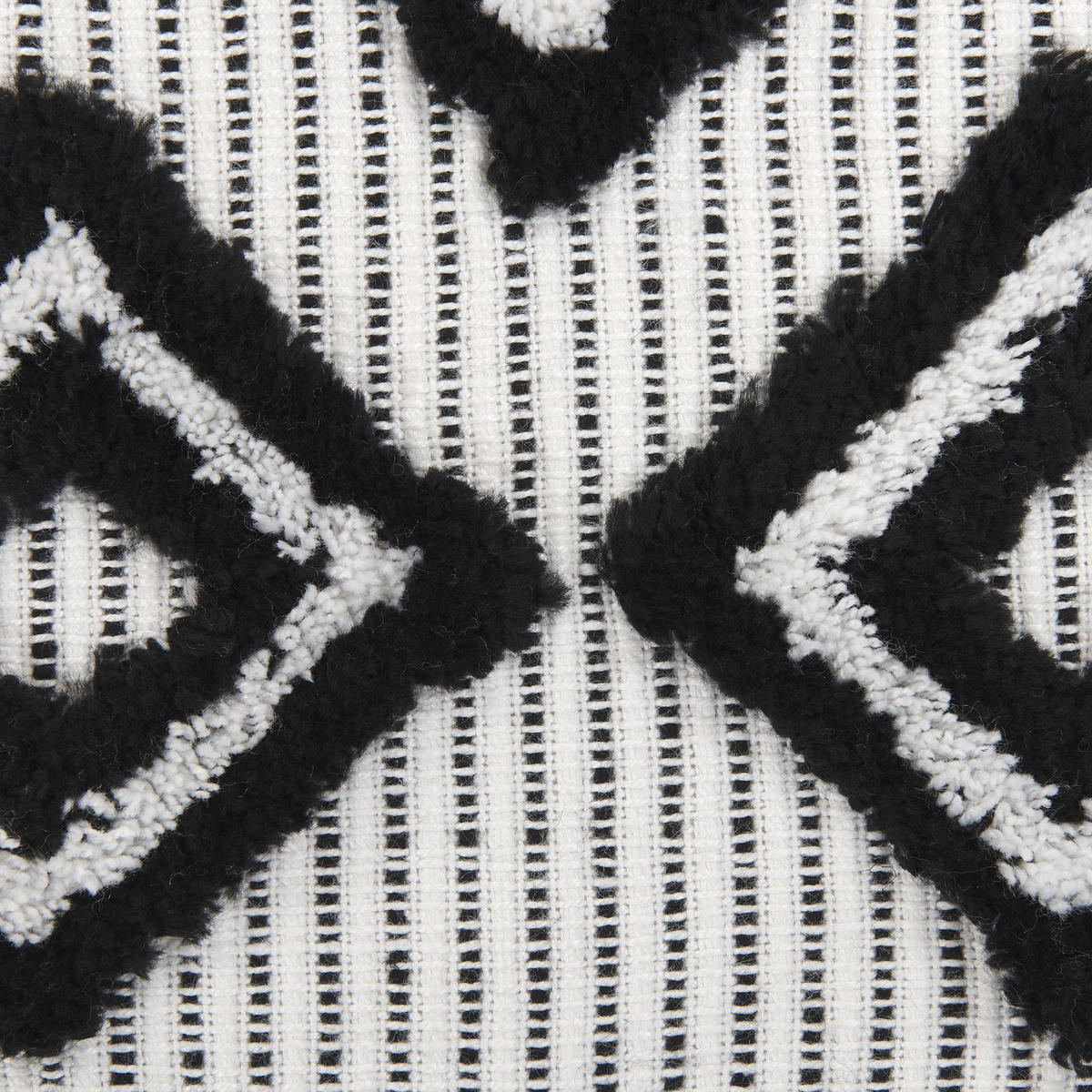 DECKE Weiß Saatli 130/150 cm - Weiß, Textil (130/150cm) - Beliani