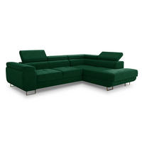 ECKSOFA Caris, Seite: Rechts - Grün, Holz/Textil (273/203cm) - Sofnet