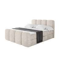 BOXBETT mit Matratze H4 und Lattenrost - NINA-Z - 180x200 cm Casablanca - Beige - Champagner, Holzwerkstoff (180/200cm)