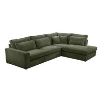 ECKSOFA CAMBO MINI Ohne Schlaffunktion, Grün - Grün, Textil (280/224cm) - Fedve