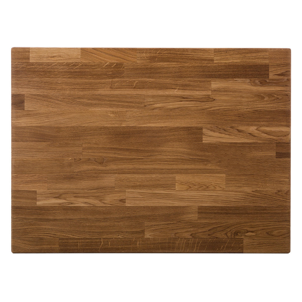 ESSTISCH - Eiche massiv - Eichefarben, Holz (65/90/75cm) - home24