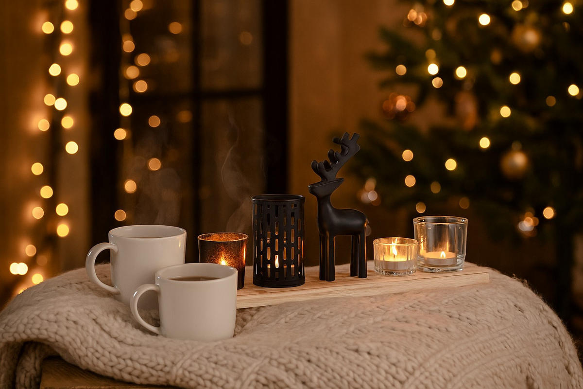 TEELICHTHALTER 6er-Set Weihnachten - Multicolor, Holz (37/22.5cm) - Home Styling Collection