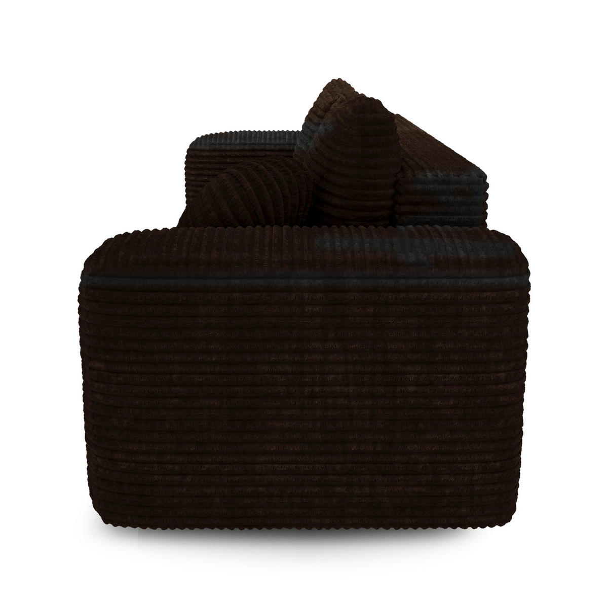 SCHLAFSOFA mit Stauraum LIOR XXL-Cord Schwarz 260cm - Schwarz, Textil (260/83/100cm) - Premium Interiors