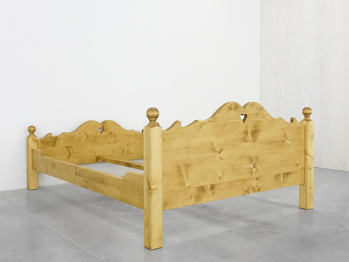 BETT aus Massivholz MEXICANA - Honig, Holz (180/200cm) - Seart