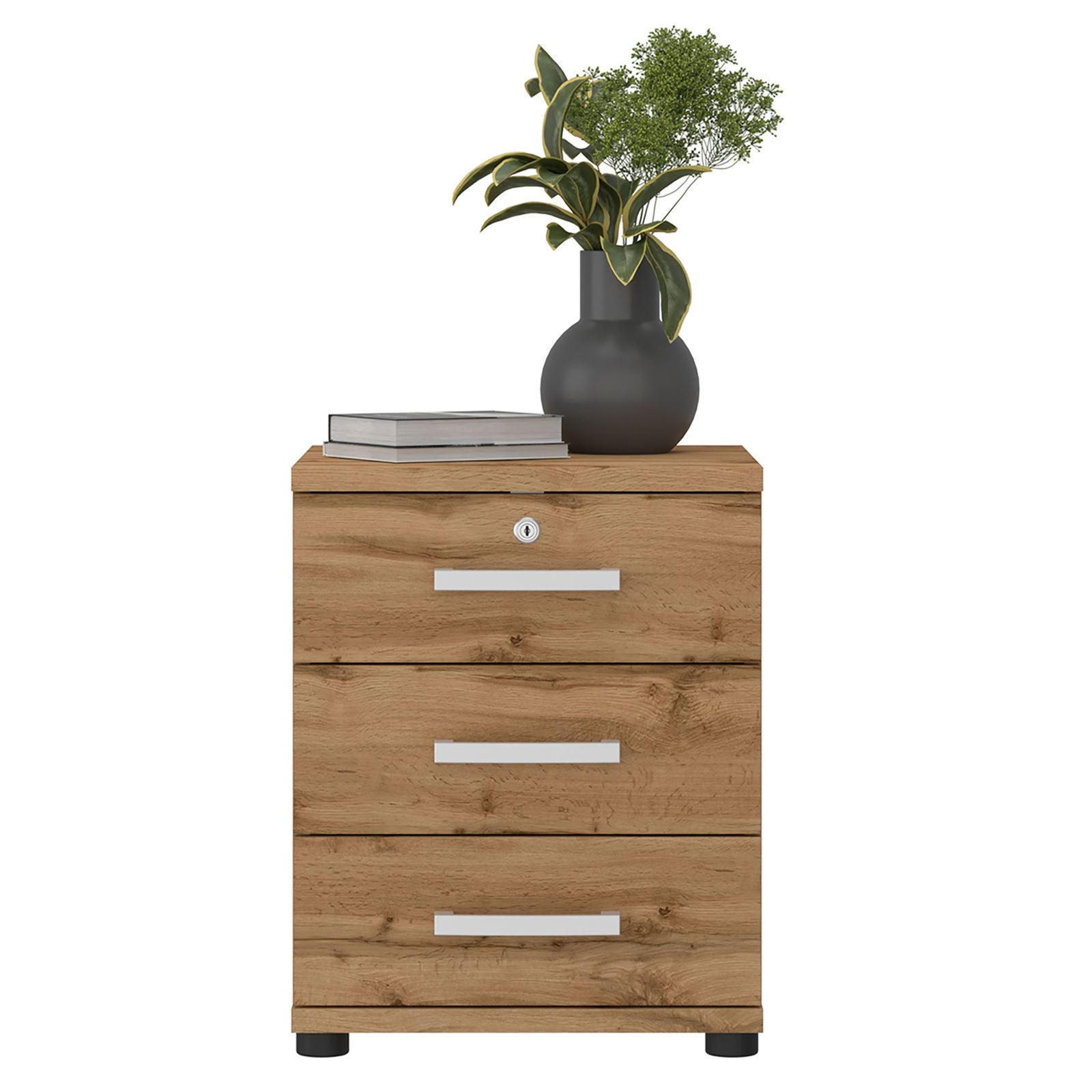 BÜROCONTAINER TORONTO - Wildeiche, Holzwerkstoff (44/55/45cm) - CARO-Möbel