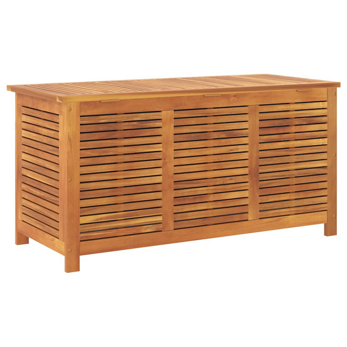 GARTENBOX Mit Lüftungsschlitzen 113/50/56 Cm Massivholz Akazie - Braun, Holz (50/56/113cm) - vidaXL