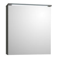 SPIEGELSCHRANK DUO 60x068x23 cm LED Steckdose - Grau, Holzwerkstoff (60/68/23cm) - Aileenstore