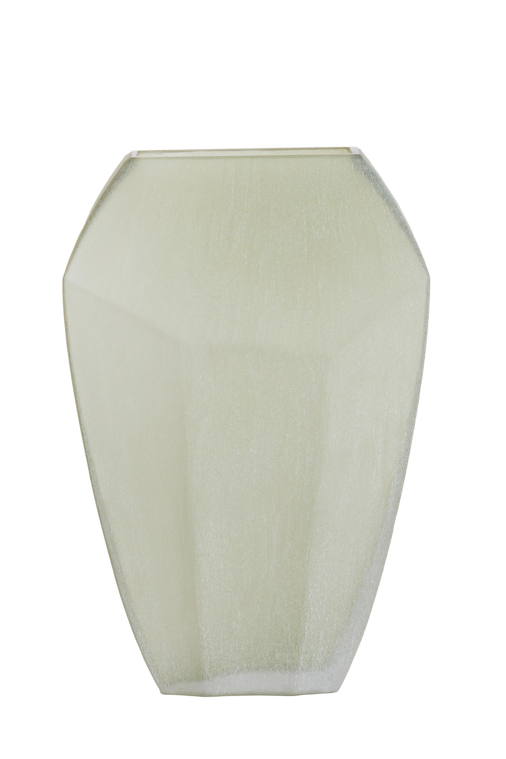 VAZE Vionna Grün 30/16/44.5 cm - Salbeigrün, Glas (44.5cm) - Light & Living