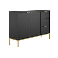 SIDEBOARD Seattle Schwarz - Schwarz, Holzwerkstoff (150/100.4/40cm) - Petits-meubles