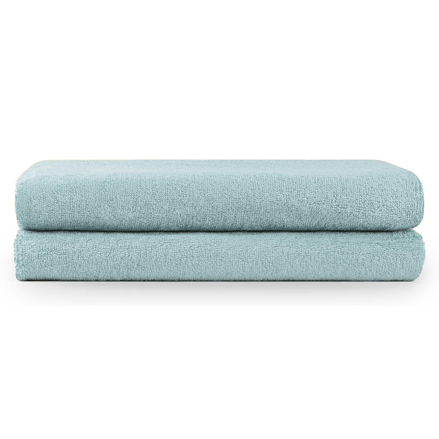 BADETUCH 2er-Set, 2x Badetuch 70/140 cm, Hellblau - Hellblau, Textil (70/140cm) - Blumtal