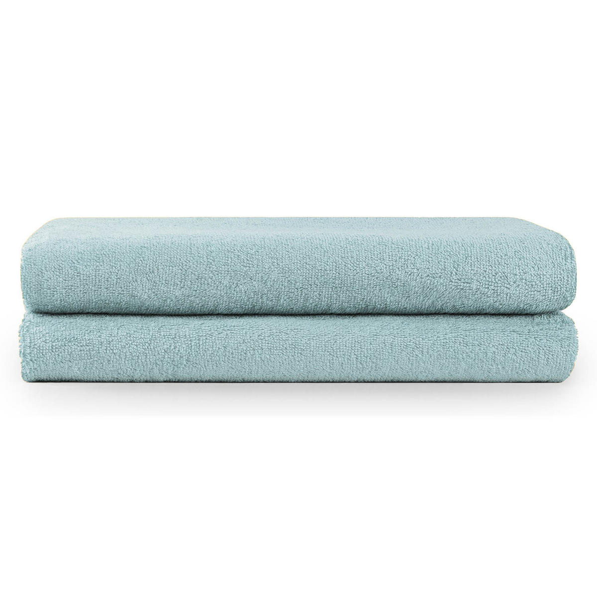 BADETUCH 2er-Set, 2x Badetuch 70/140 cm, Hellblau - Hellblau, Textil (70/140cm) - Blumtal