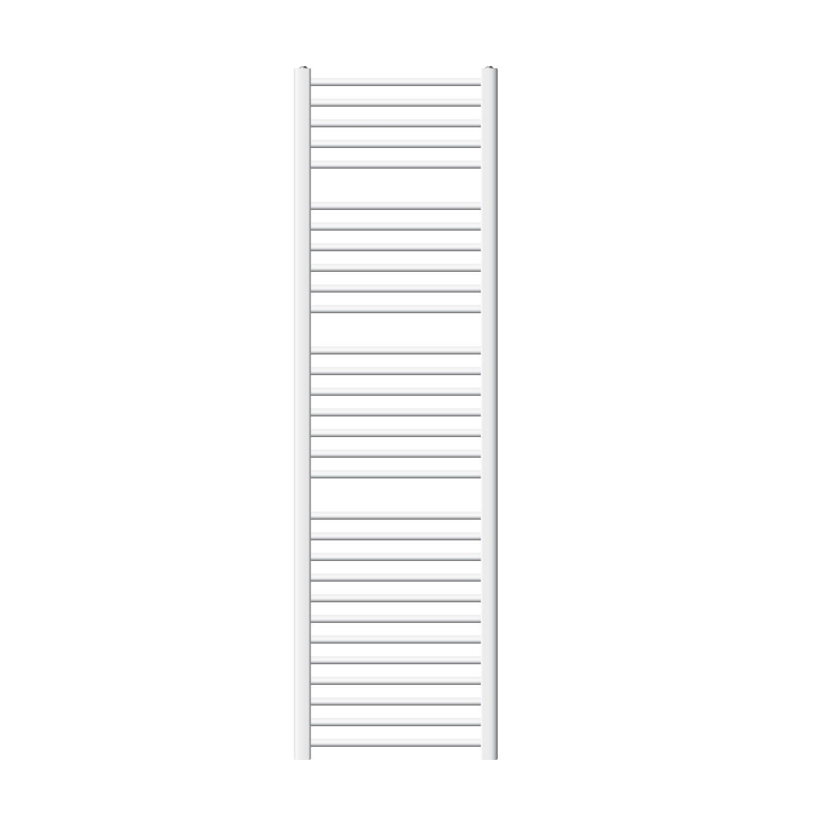 BADHEIZKÖRPER Sahara 500x1800 mm Weiß gebogen mit Seitenanschluss - Weiß, Metall (50/180/5cm) - LuxeBath