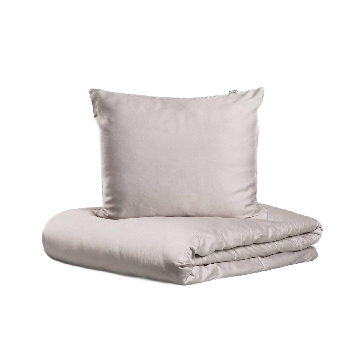 BETTWÄSCHE Bamsa grau 160/200 cm - Grau, Textil (160/200cm) - Homla