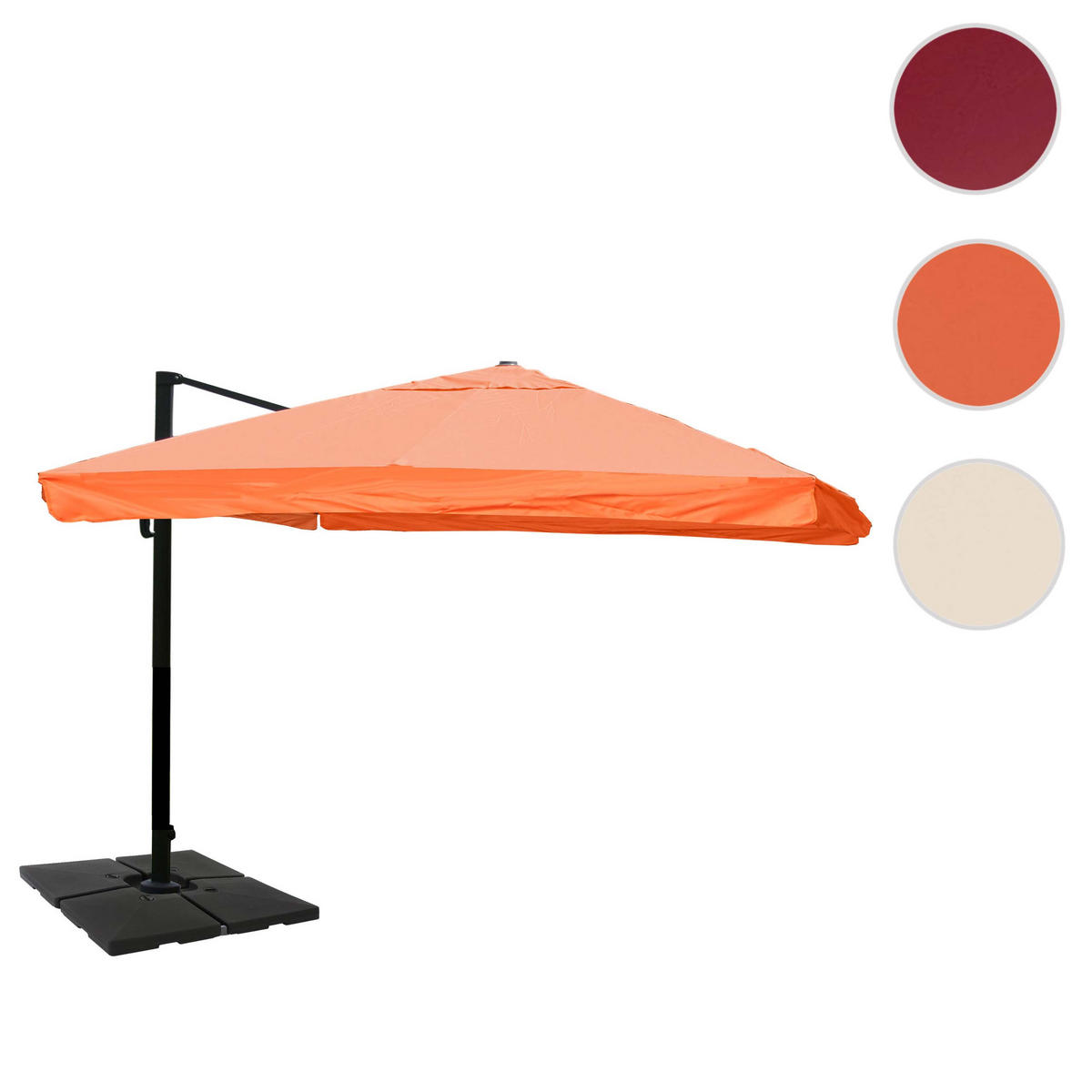 AMPELSCHIRM Orange 300/400 cm - Orange, Textil (400/300cm) - MCW