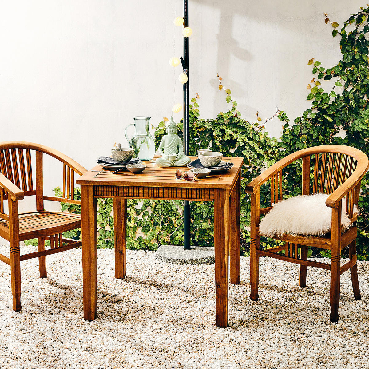 GARTENSTUHL Acacia Springs - Braun, Holz (57/86/57cm) - Butlers