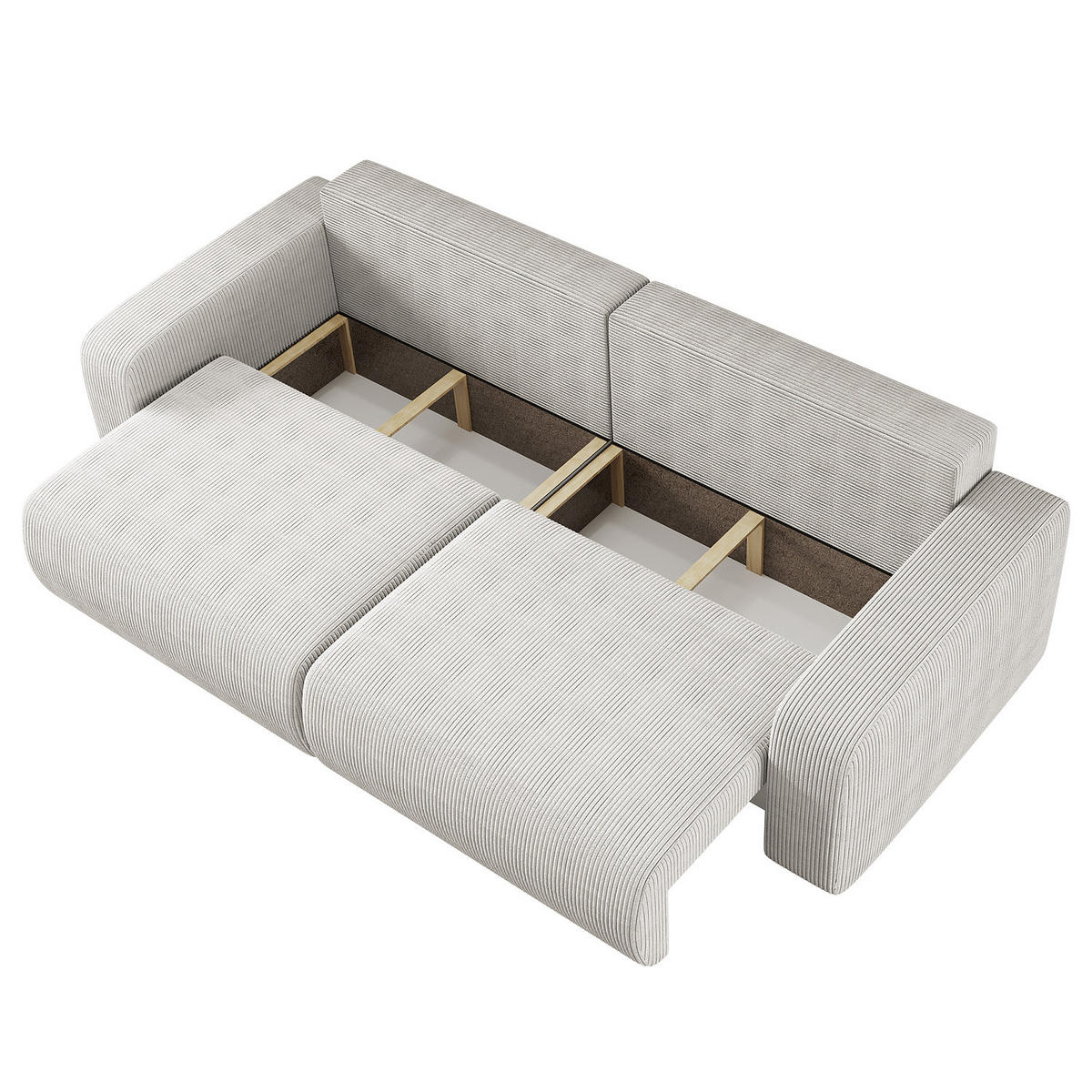 SCHLAFSOFA - Schwarz/Grau, Kunststoff/Textil (245/83/90cm) - home24
