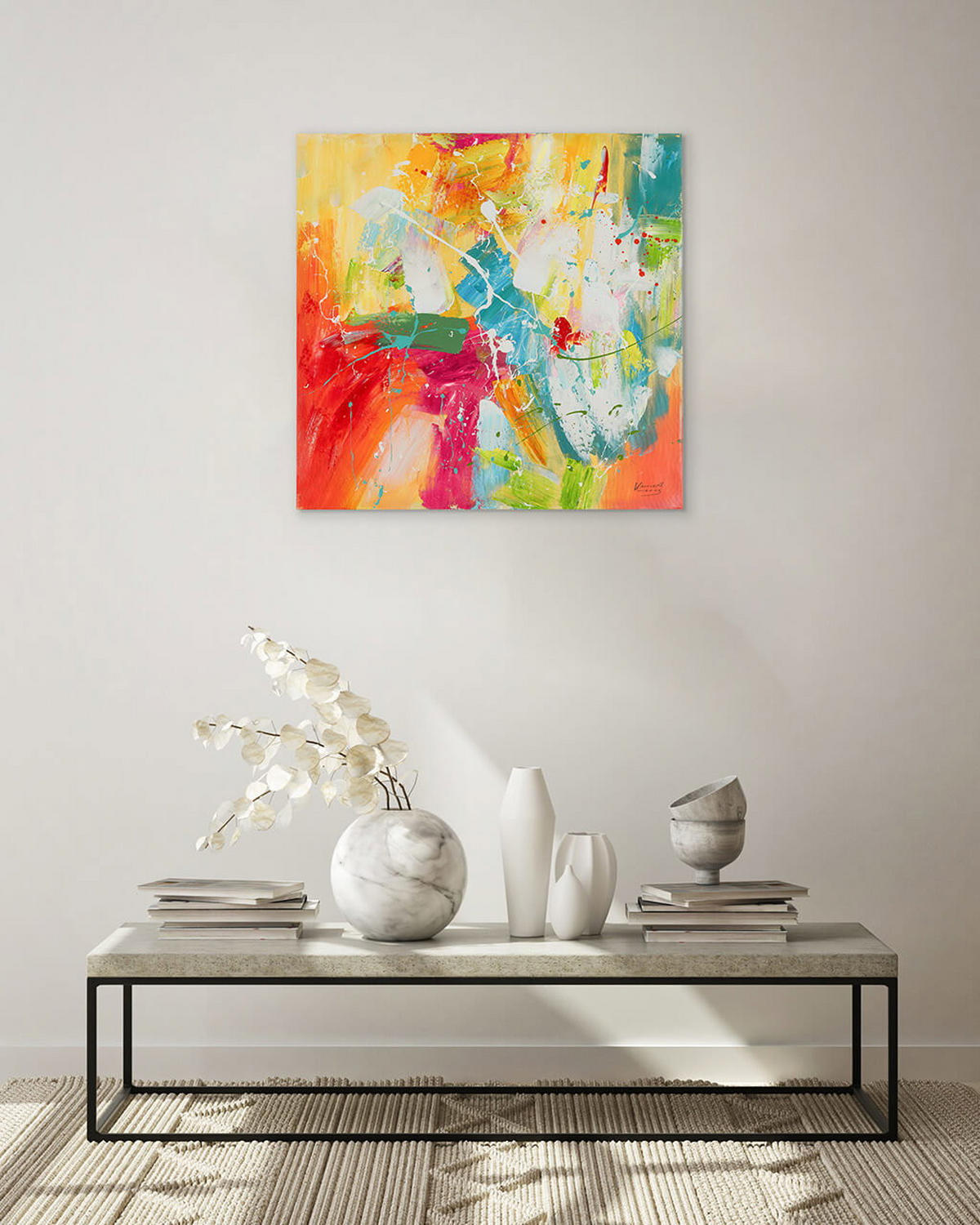 LEINWANDBILD 80/80 cm - Multicolor, Textil (80/80cm) - KUNSTLOFT
