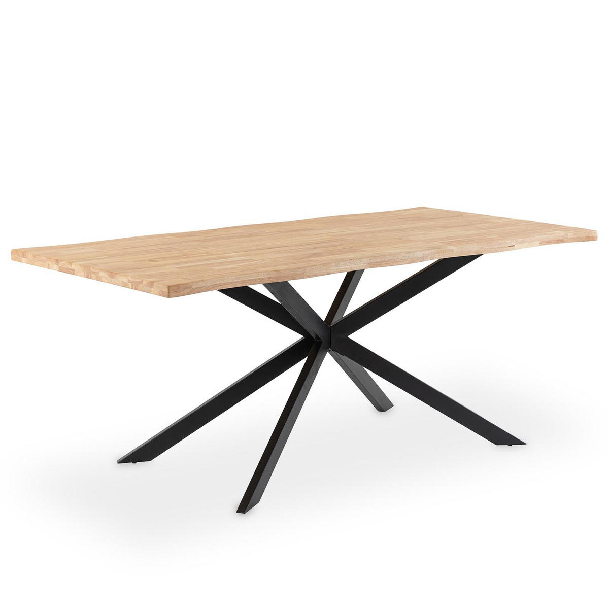ESSTISCH NARVIK natur - Naturfarben, Metall (89/180/75cm) - IDIMEX