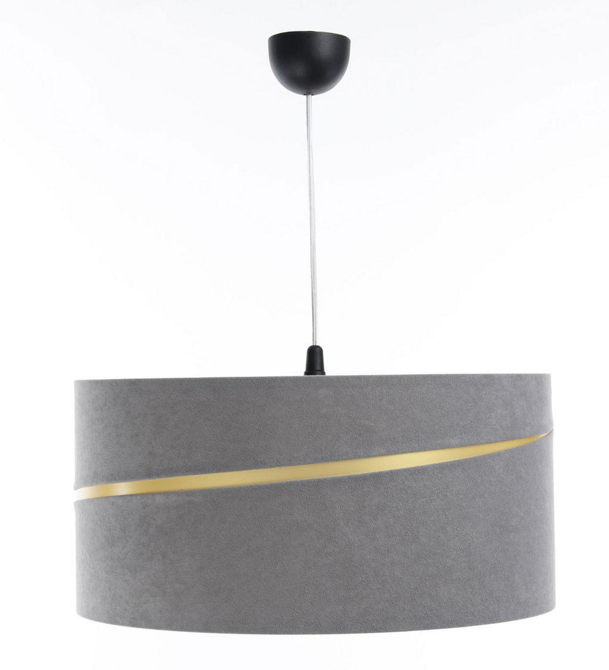HÄNGELEUCHTE Grau 40/20 cm - Goldfarben/Grau, Kunststoff (40/0.4/20cm) - ONZENO