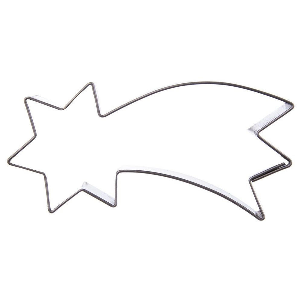 AUSSTECHFORM Weihnachtsstern 10 cm Silber - Silberfarben, Metall (5.3/1.5/10cm) - Orion 
