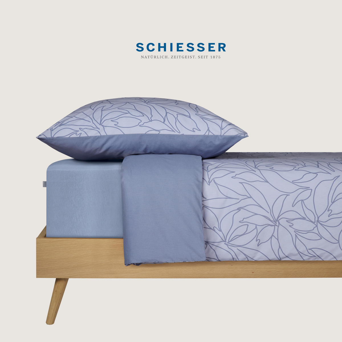 SPANNBETTLAKEN Jessi - Edeljersey - 100 x 200 cm - Lavendel - Violett, Textil (100/200cm) - SCHIESSER