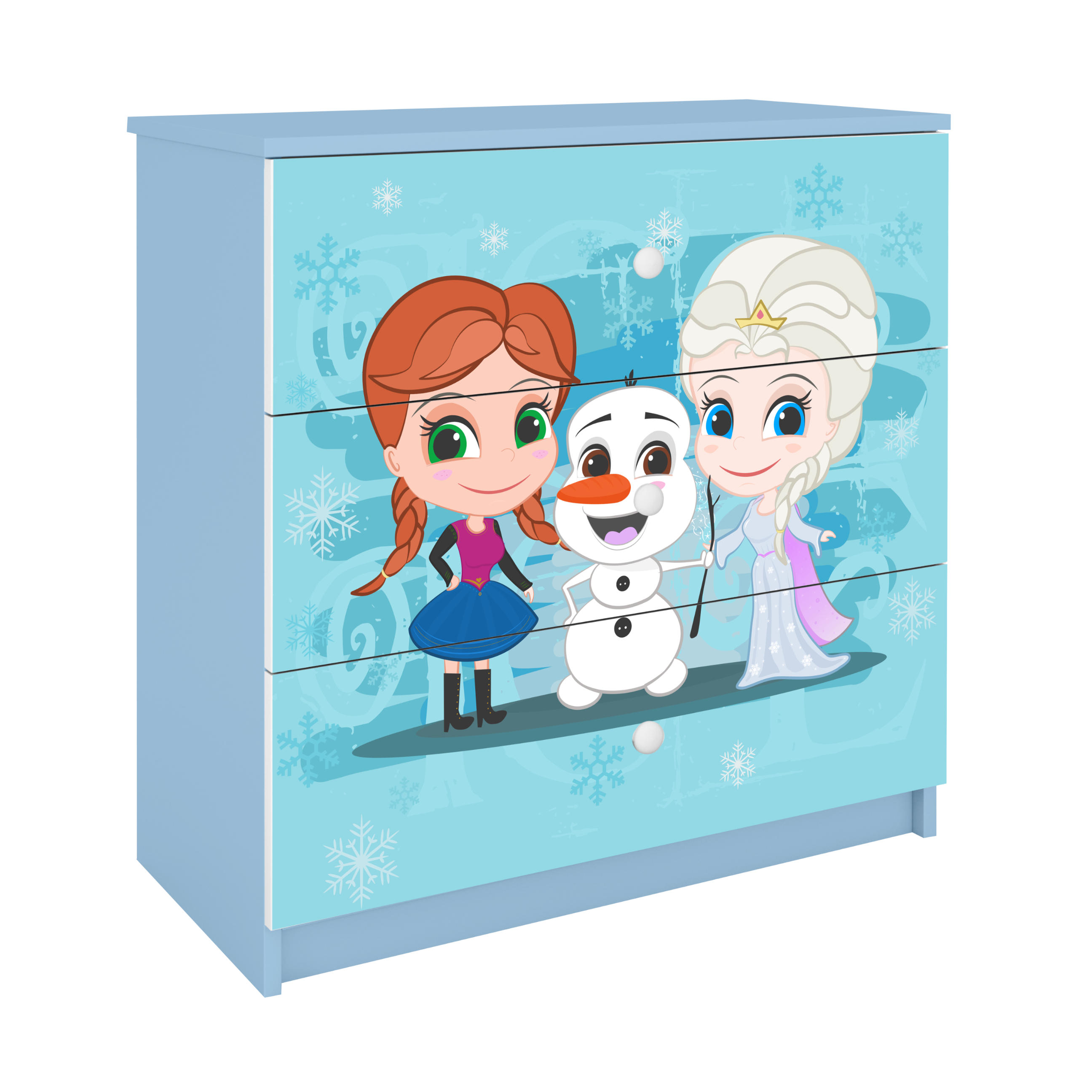 Thumbnail - Kocot Kids Kommode, Blau, Holzwerkstoff, 81x81x41 cm, Babymöbel, Kinderkommoden
