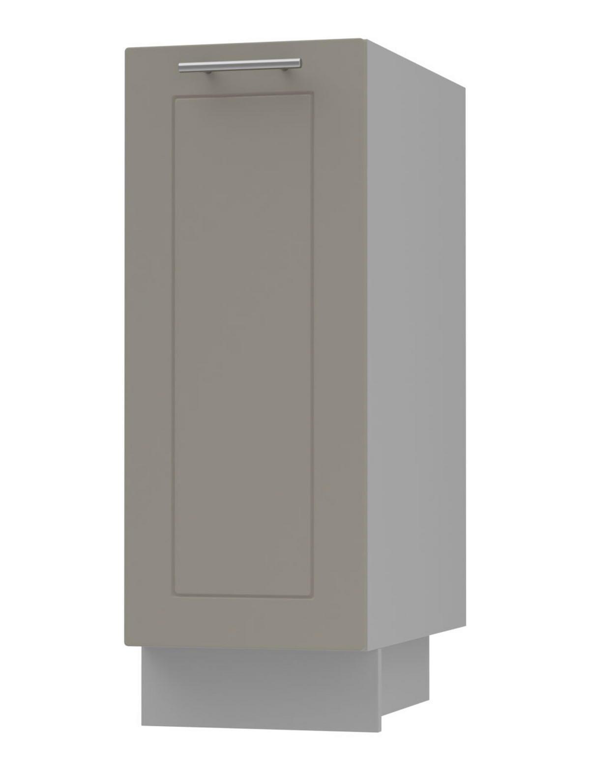 KÜCHENUNTERSCHRANK Kvantum D1D/30 Beige Matt / Grau Matt 30 / 50 / 82cm - Beige/Grau, Holz/Holzwerkstoff (30/82/50cm) - Feldmann-Wohnen