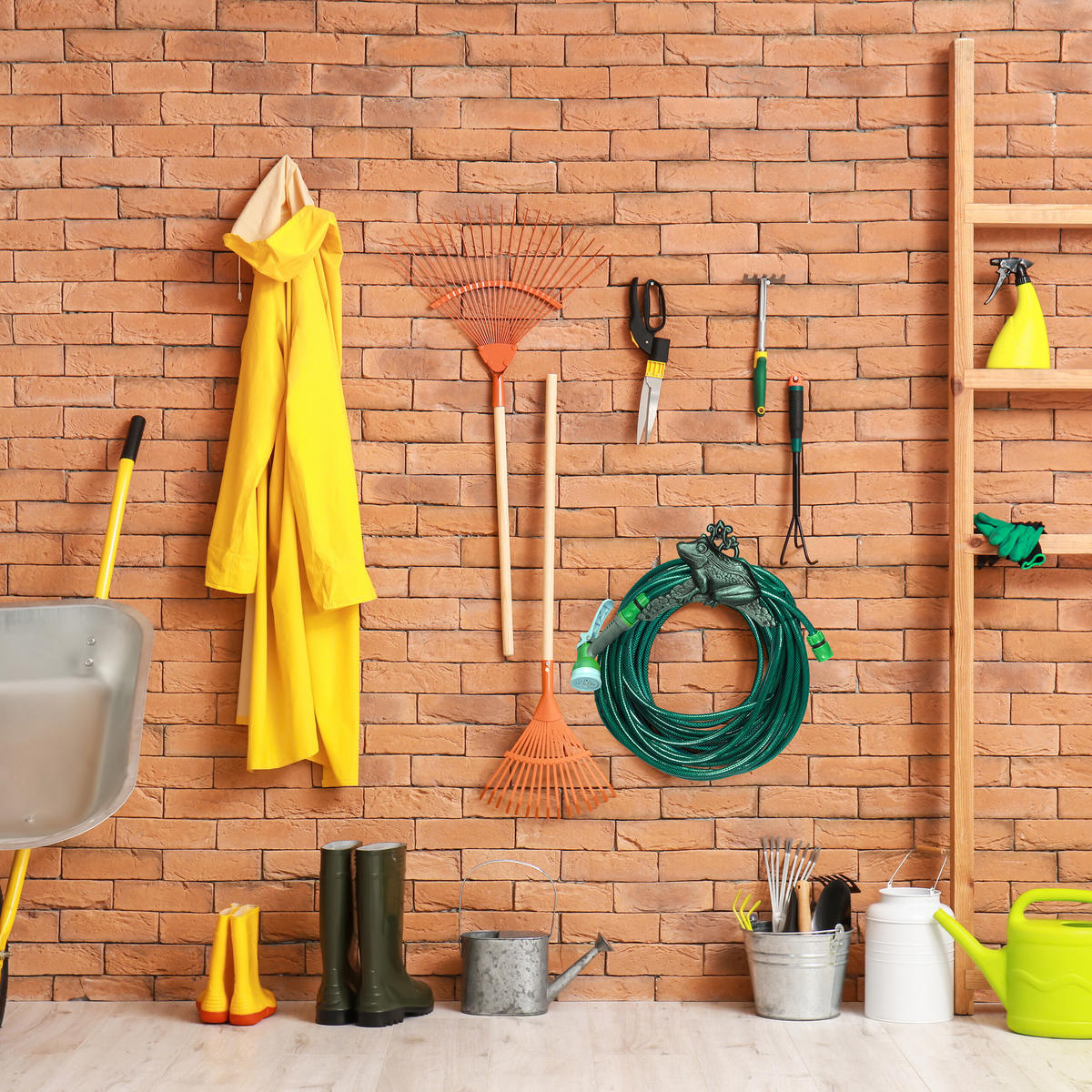 SCHLAUCHHALTER - Multicolor, Metall (26.5/18.5/16.5cm) - Relaxdays