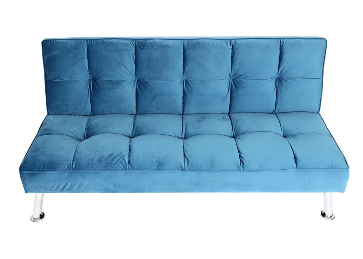 SOFA Blau - Blau, Textil (181/82/107cm) - MCW