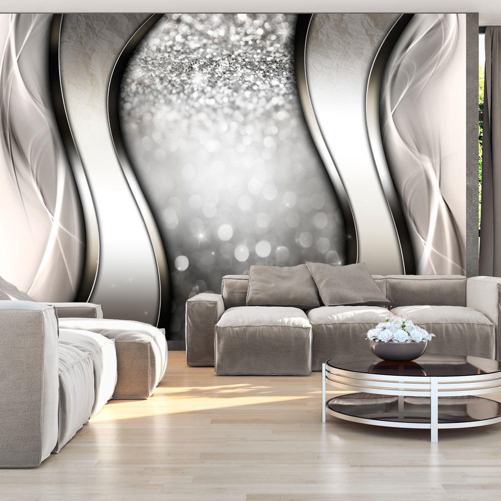 VLIESTAPETE Weiß 400/280 cm - Weiß/Grau, Textil (400/1cm) - KUNSTLOFT