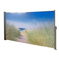 SEITENMARKISE Fabi Motiv Nordseeküste Mehrfarbig Markise ausziehbar - Dunkelblau, Kunststoff (9/160/300cm) - DELUKE