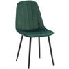 STUHL Metall grün - Schwarz/Grün, Textil/Metall (45/88/54cm) - CLP