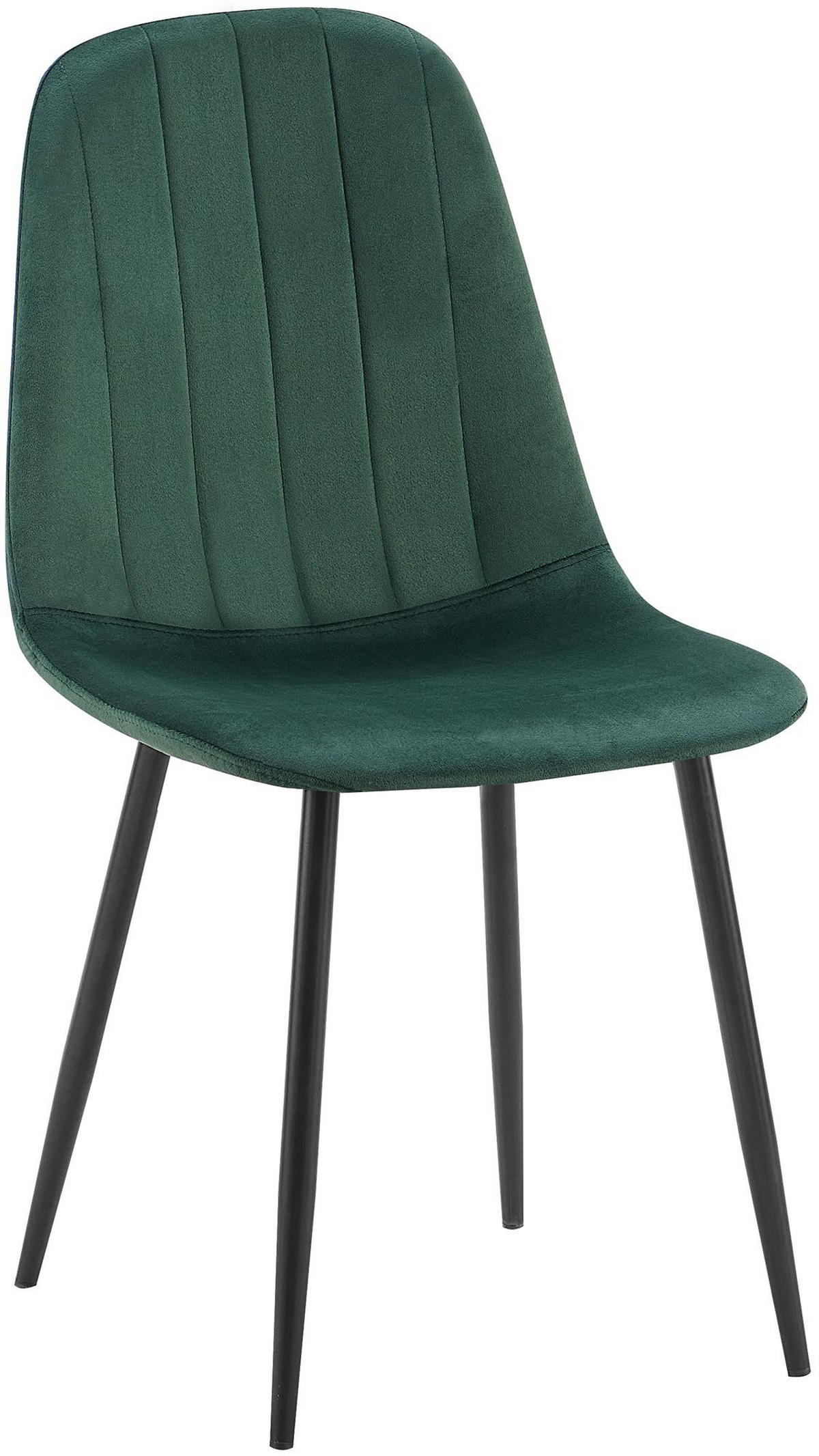 STUHL Metall grün - Schwarz/Grün, Textil/Metall (45/88/54cm) - CLP