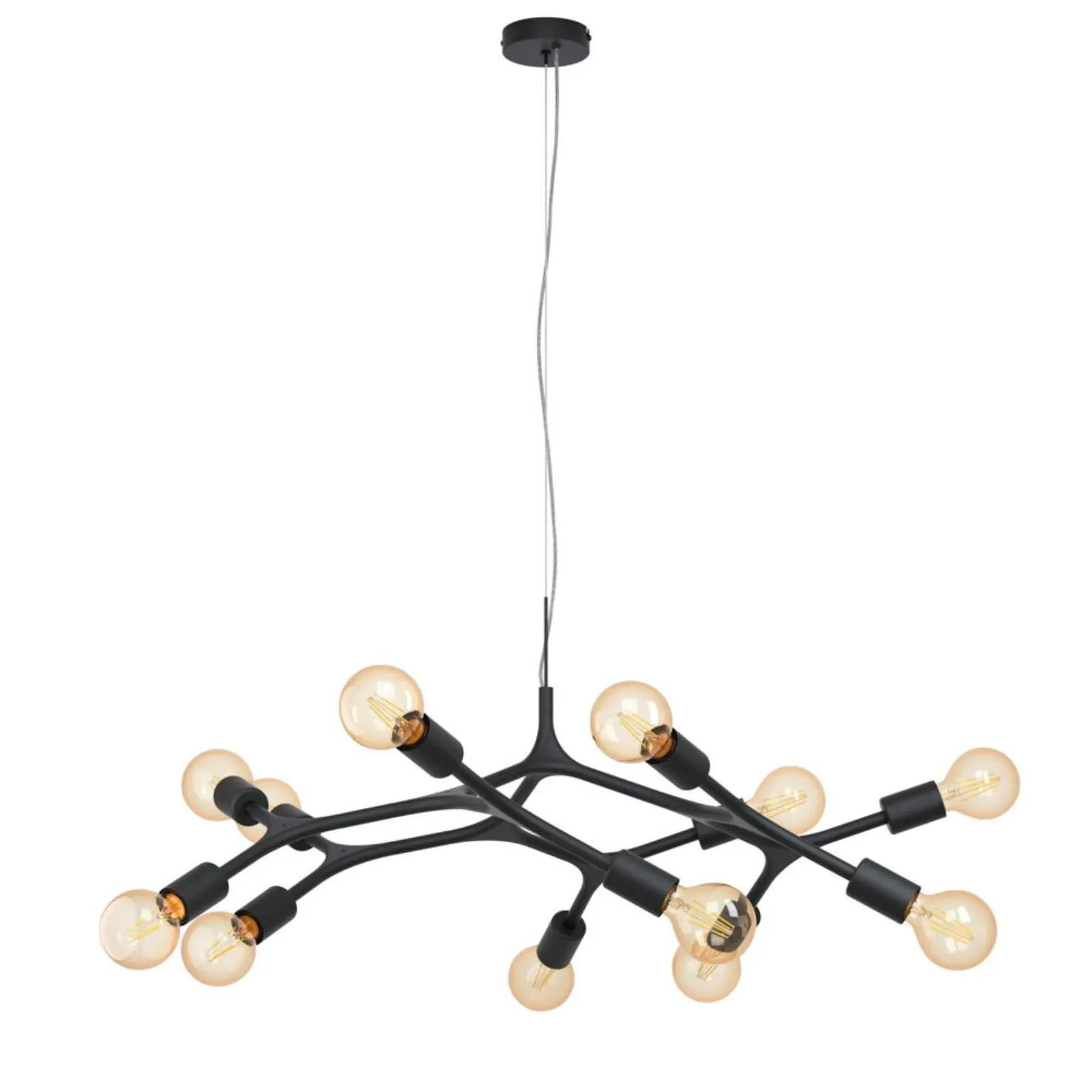 PENDELLEUCHTE BOCADELLA Schwarz - Schwarz, Metall (46/46/110cm) - Eglo