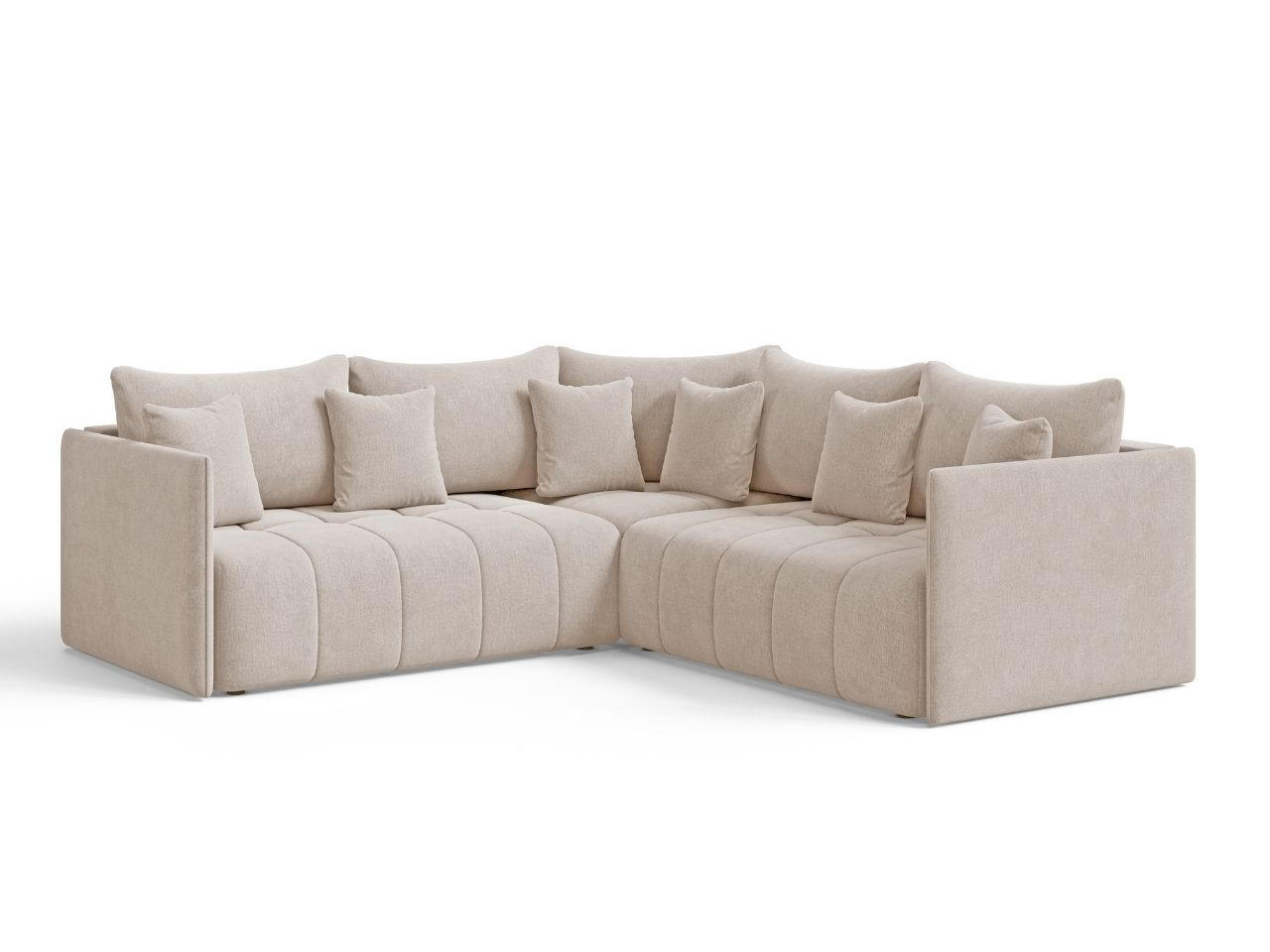 ECKSOFA Ardi Beige - Beige, Holz/Textil (231/231cm) - Graingold