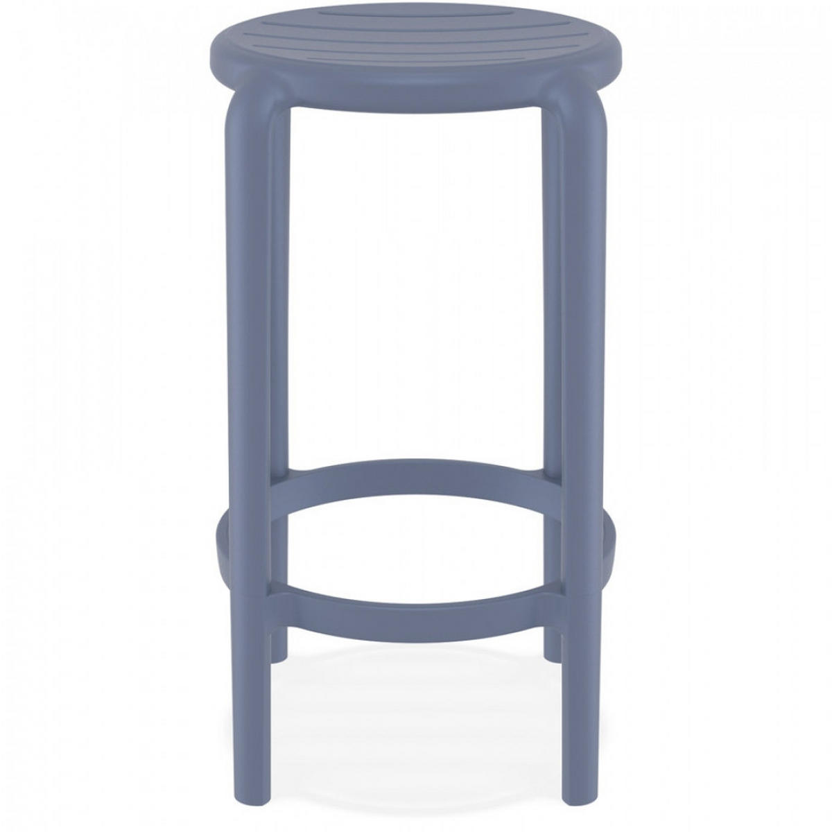 BARHOCKER grau 36x65x36cm - Anthrazit/Grau, Kunststoff (36/65/36cm) - AlterEgo