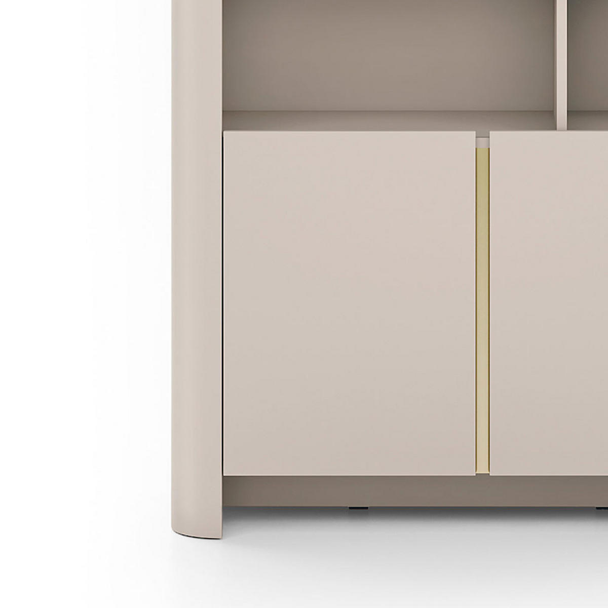 REGALSCHRANK Bari Kaschmir 103 / 39 / 170cm - Kaschmir, Holz/Holzwerkstoff (103/170/39cm) - Feldmann-Wohnen