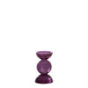 KERZENHALTER Itinga Violett Ø9,5/15,5 cm - Lila, Glas (9.5/15.5/9.5cm) - Light & Living