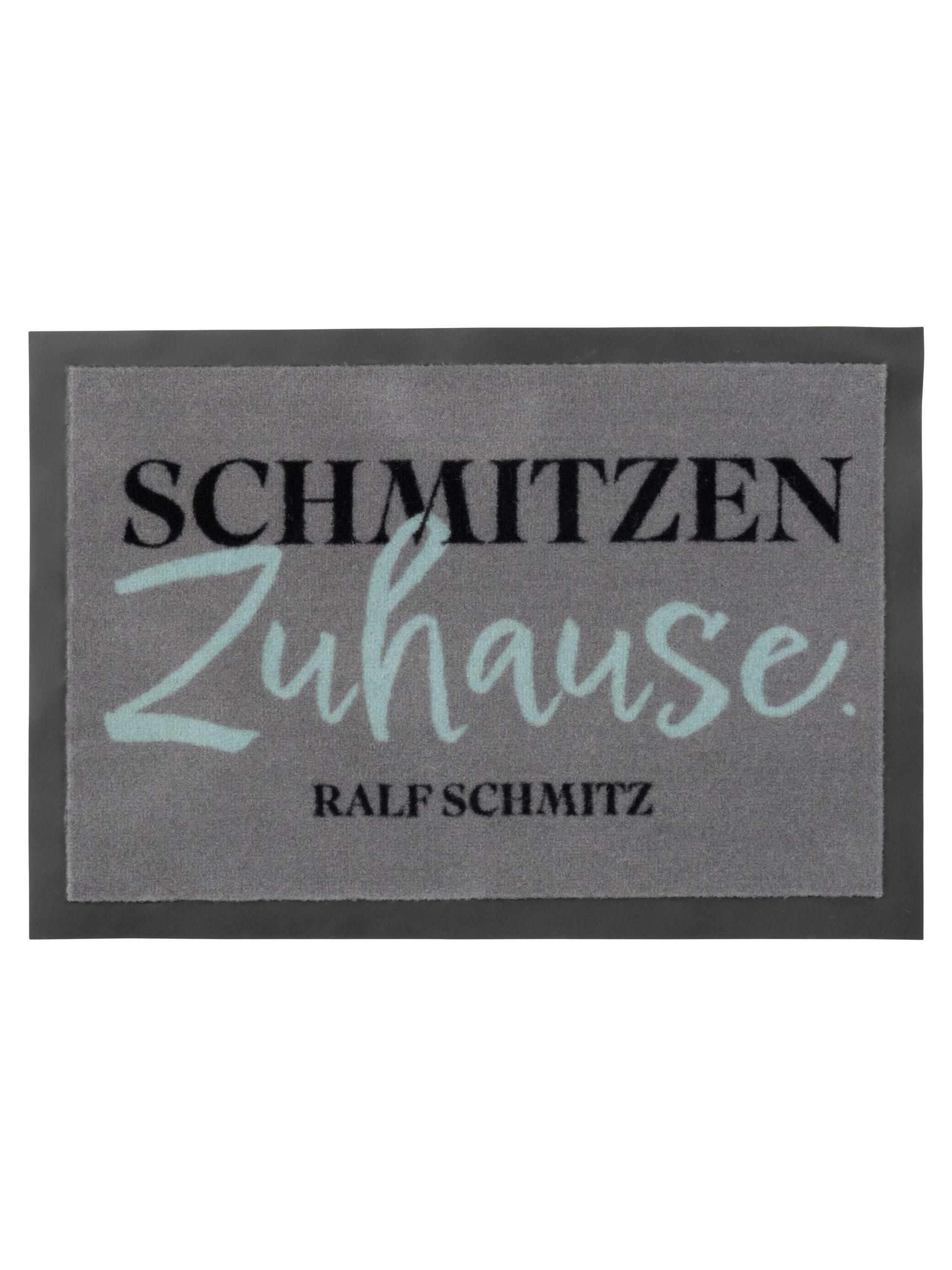 FUSSMATTE Ralf Schmitz Schmitzen Zuhause Grau 39 x 58 cm - Grau, Kunststoff (39/58cm) - United Labels