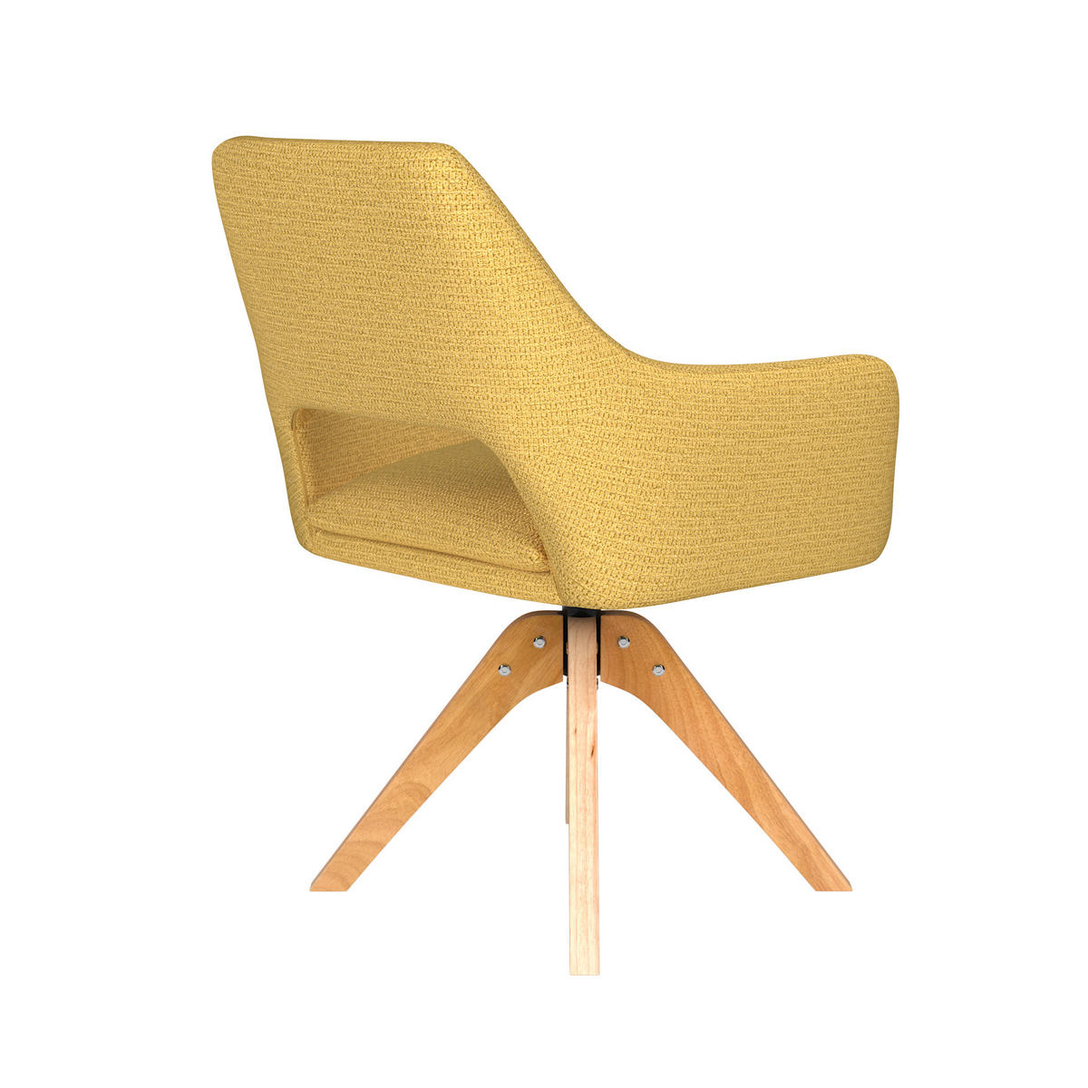 ESSZIMMERSTUHL Mos - Gelb - 59/59/85 cm - Gelb, Textil (59/85/59cm)