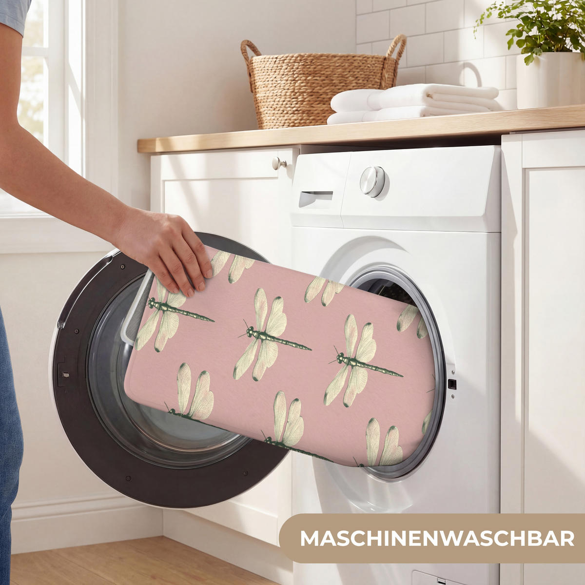 WC-VORLEGER Lillibells - Muster - Rosa WC Teppich 50x80 cm - Rosa, Kunststoff/Textil (50/1cm) - OnlyWow