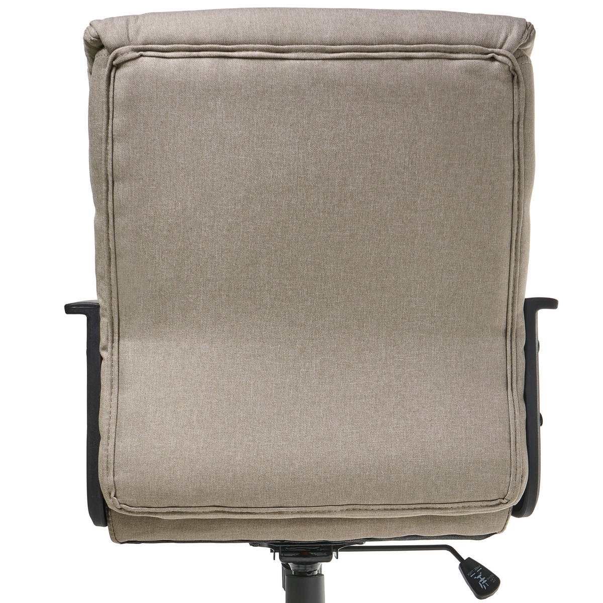 BÜROSTUHL Beige Byron - Beige/Schwarz, Textil (61/93/69cm) - Beliani
