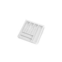 BESTECKEINSATZ Optima Vertex/Concept, Tiefe 500mm, Plattenstärkenstärke 16mm, Modul 450mm, Kunststoff, weiss - Weiß, Kunststoff (39.5/5/52cm) - EMUCA