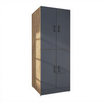 WASCHMASCHINENSCHRANK DORA-II 70cm Breit - Anthrazit, Holzwerkstoff (70/186/74cm)