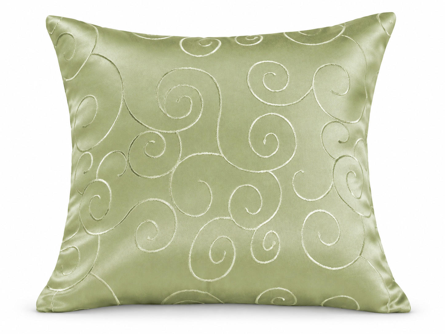KISSENBEZUG 60/60 cm Lindgrün Damast Circle - Hellgrün, Textil (60/60cm) - TiborTex