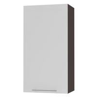 KÜCHENHÄNGESCHRANK Kvantum W4/60/1 Weiß Matt / Lava Matt 60 / 32,5 / 96cm - Dunkelgrau/Weiß, Holz/Holzwerkstoff (60/96/32.5cm) - Feldmann-Wohnen
