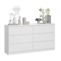 KOMMODE City weiß 154 / 40 / 84cm - Weiß, Holz/Holzwerkstoff (154/84/40cm) - Feldmann-Wohnen