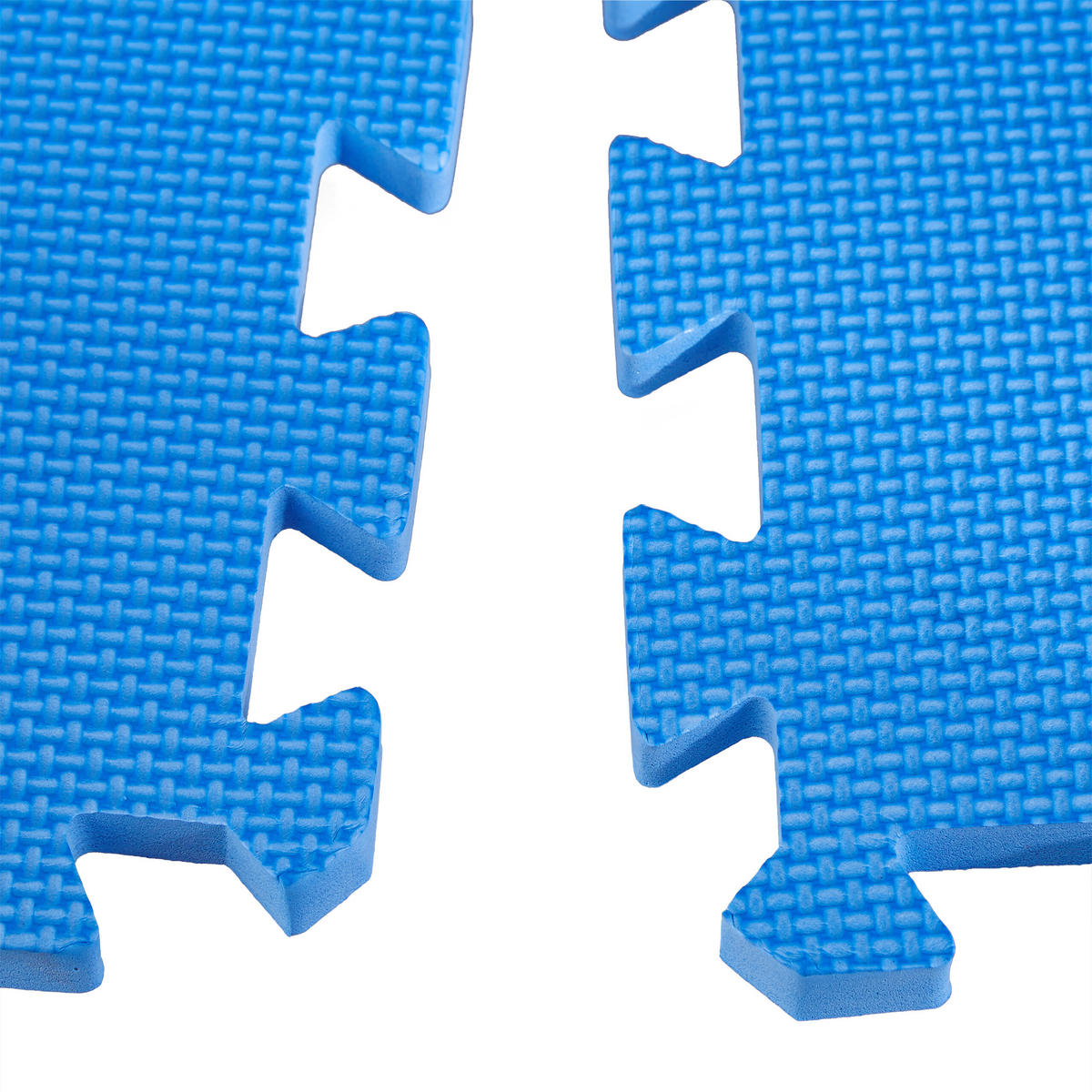 24XBODENSCHUTZMATTE - Blau, Kunststoff (30/30cm) - Relaxdays