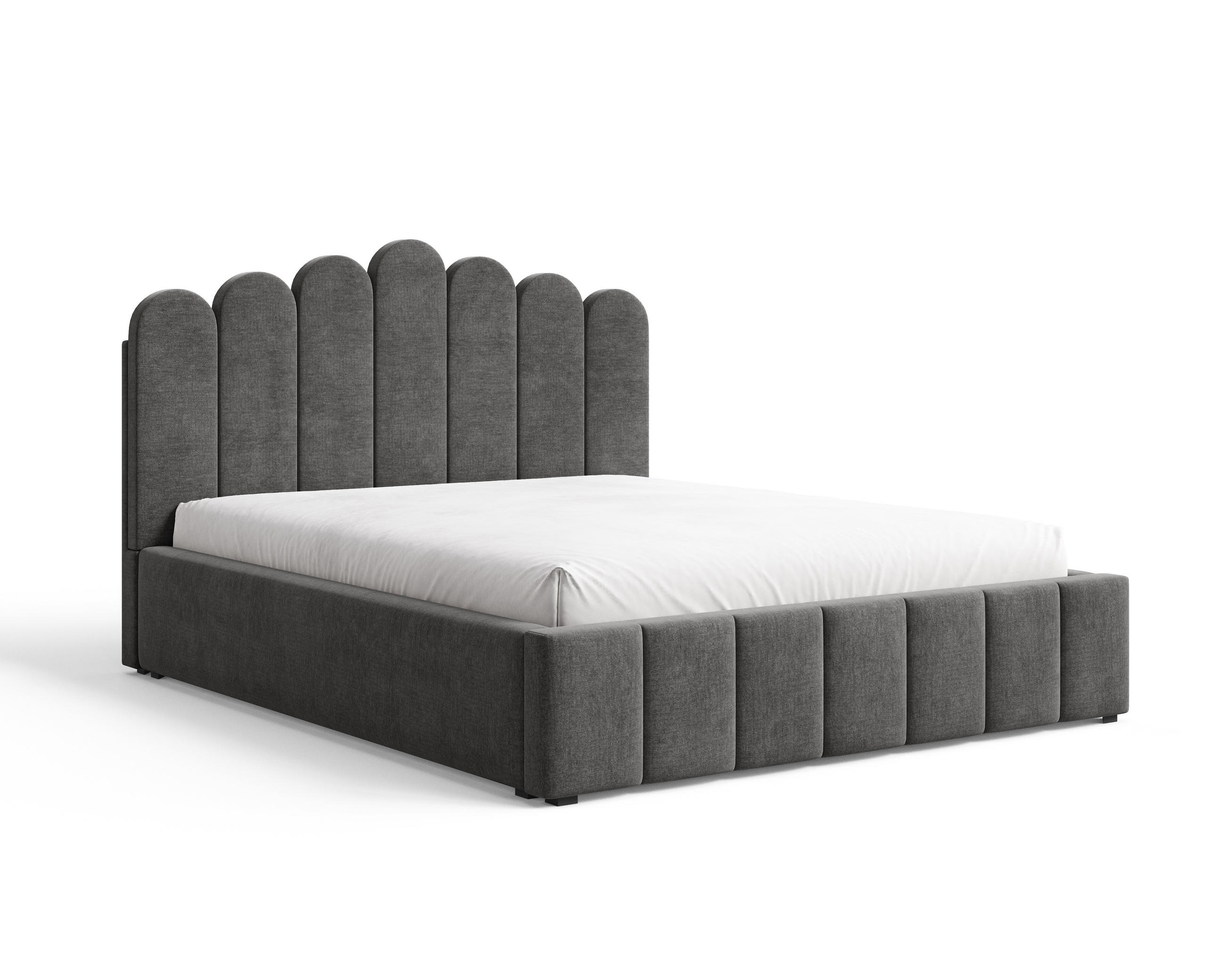 POLSTERBETT 03 140 x 200 cm – Tresor – Bett mit Gasdruckfedern und Stauraum - Dunkelgrau, Holz (140/200cm) - ROYAL24_MARKT